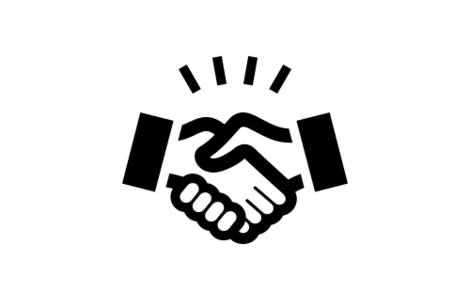 Icon Handshake for a Partner Presentation