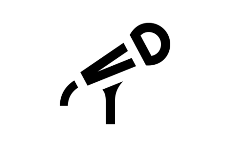 Icon Microphone for a presentation